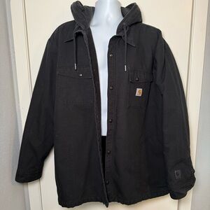 Carhartt quick duck insulated hooded jacket